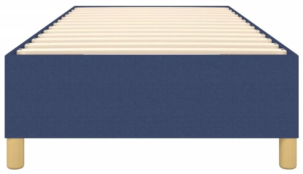 Cadru de pat box spring, albastru, 80x200 cm, textil Albastru, 35 cm, 80 x 200 cm
