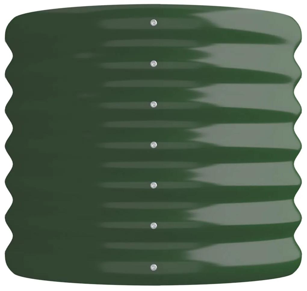 Jardiniera gradina verde 114x40x36 cm otel vopsit electrostatic 1, Verde, 114 x 40 x 36 cm