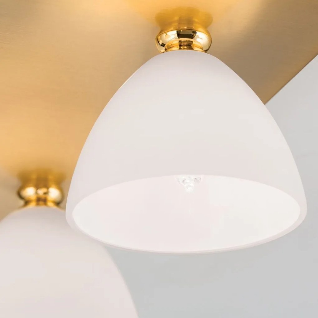 Plafoniera eleganta design modern OPALDESIGN 4L, auriu mat