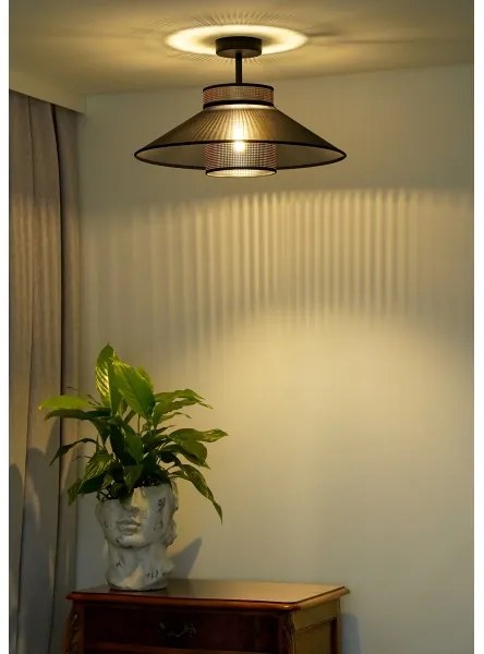 Lustră aplicată RIO Duolla SHINY 1xE27/15W/230V d. 45 cm negru/cupru