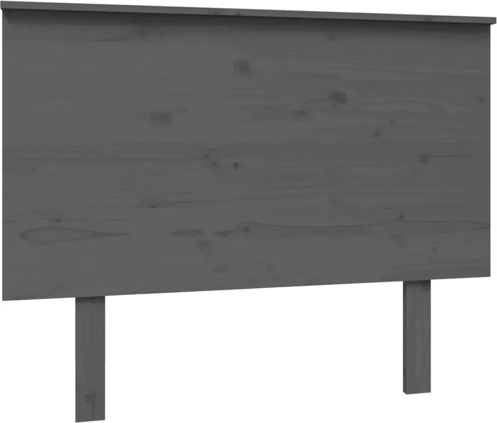 vidaXL Tăblie de pat, gri, 104x6x82,5 cm, lemn masiv de pin