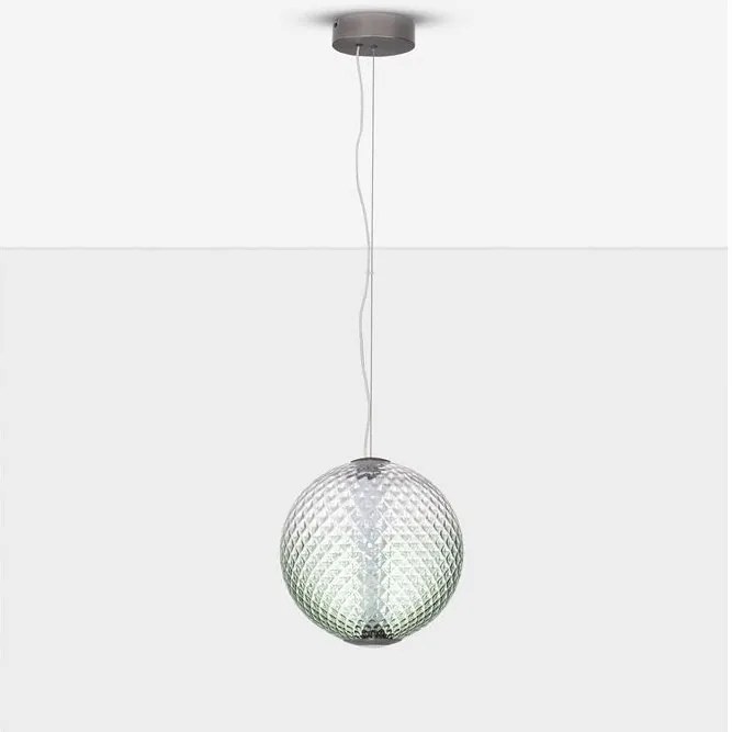 Lustra, Pendul LED, Sticla Verde, AORA, NVL-9191246