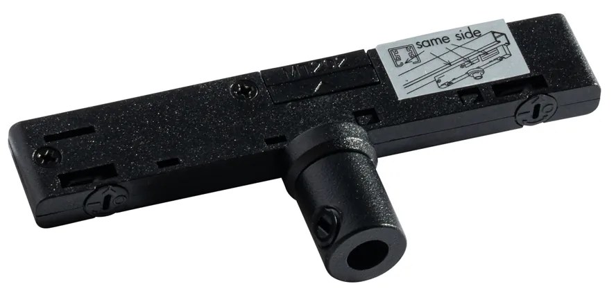 Lampă suspendată de design neagră cu adaptor de șină inclus monofazat - Slimline Tuba Small