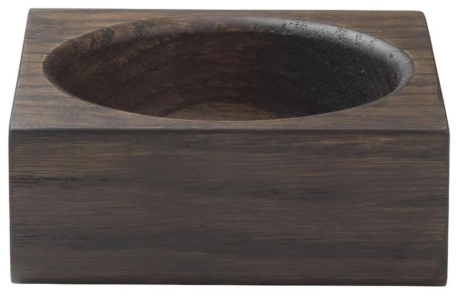 Bol de depozitare din lemn de stejar Blomus Modo, 10 x 10 cm, maro