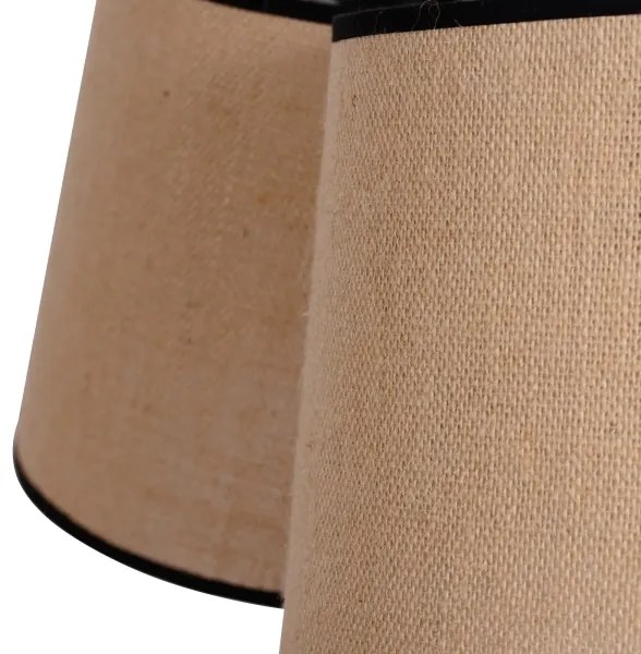 Lustră pe cablu Duolla ROSSA 3xE27/15W/230V d. 75 cm maro/negru