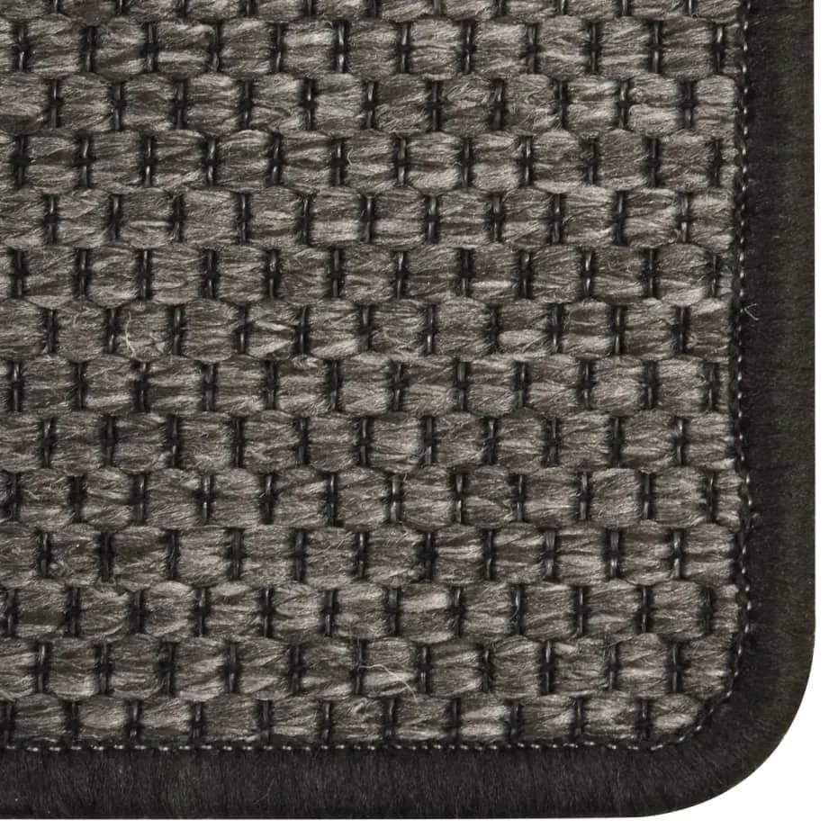 Covor traversa cu aspect sisal, antracit, 80x250 cm 80 x 250 cm