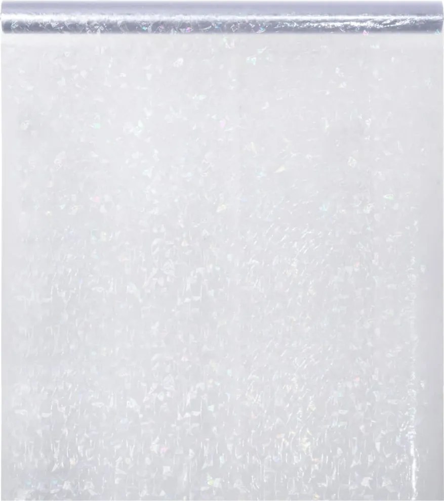 vidaXL Folie fereastră mată, model curcubeu 3D, 90x1000 cm, PVC