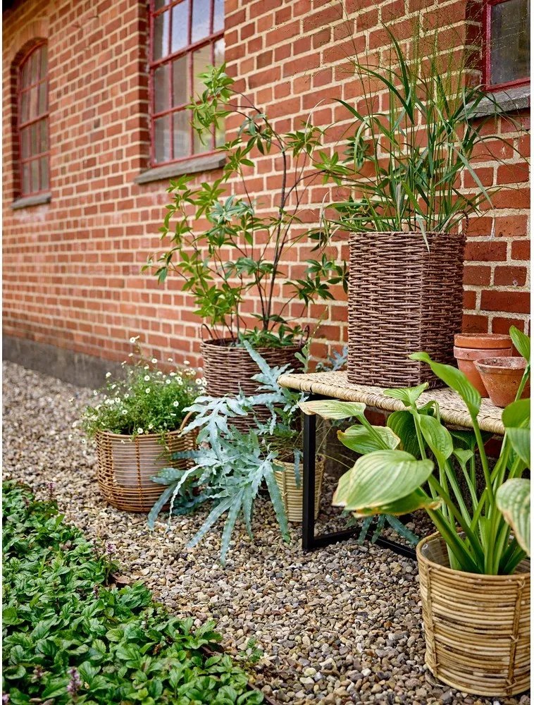 Ghivece decorative 2 buc. din ratan artificial ø 35 cm Cestina – Bloomingville