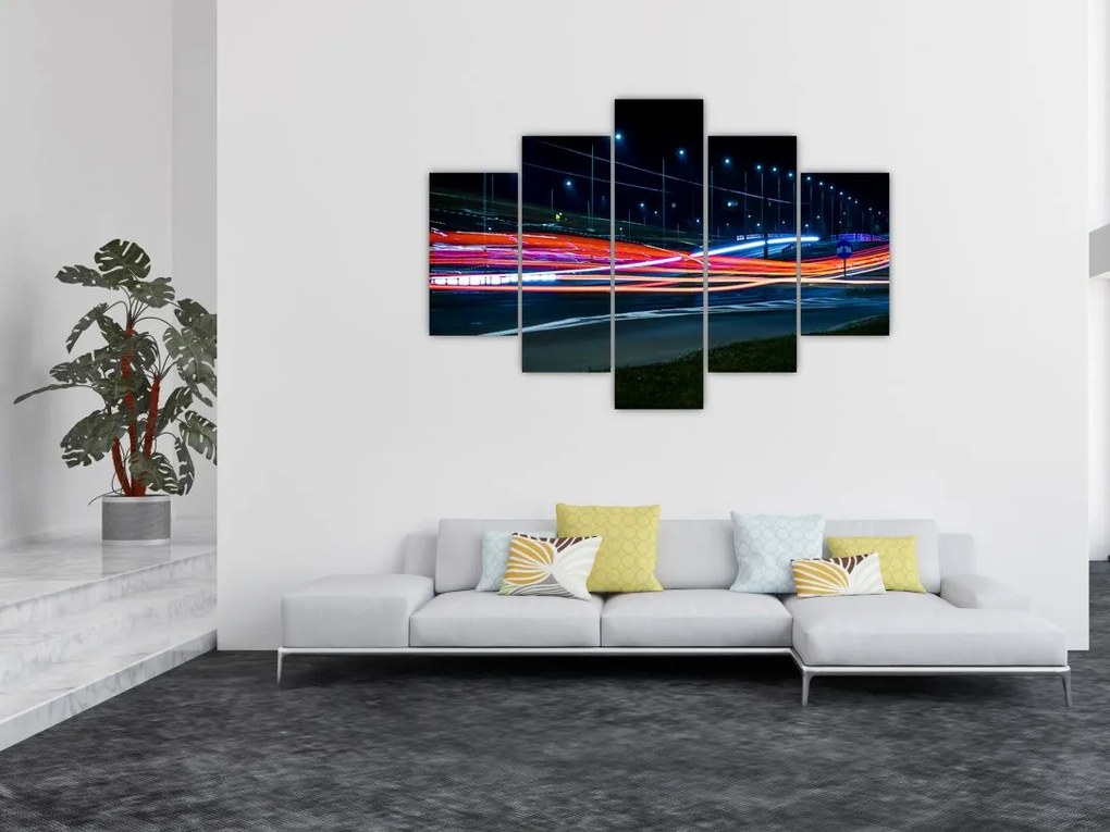 Tabloul orașului nocturn (150x105 cm)