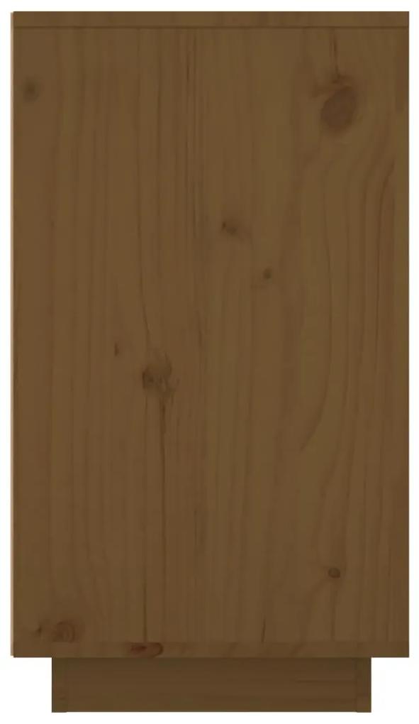 Dulap de vinuri, maro miere, 23x34x61 cm, lemn masiv de pin maro miere, 1
