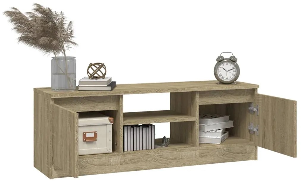 Comoda TV cu usa, stejar sonoma, 102x30x36 cm