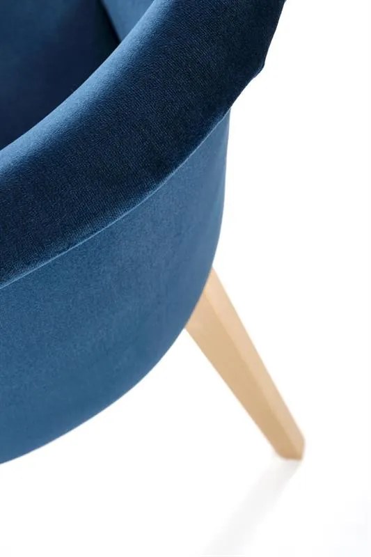 Scaun Toledo 2 velvet bleumarin/stejar miere Monolith 77