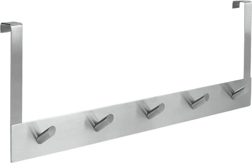 Cuier suspendat pentru ușă cu 5 cârlige Metaltex Ellegance, lungime 39 cm