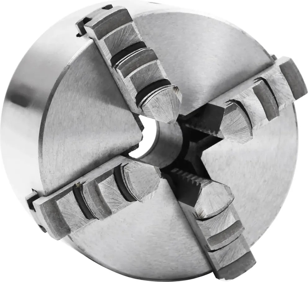 vidaXL Mandrină de strung cu 4 fălci, 100 mm, oțel