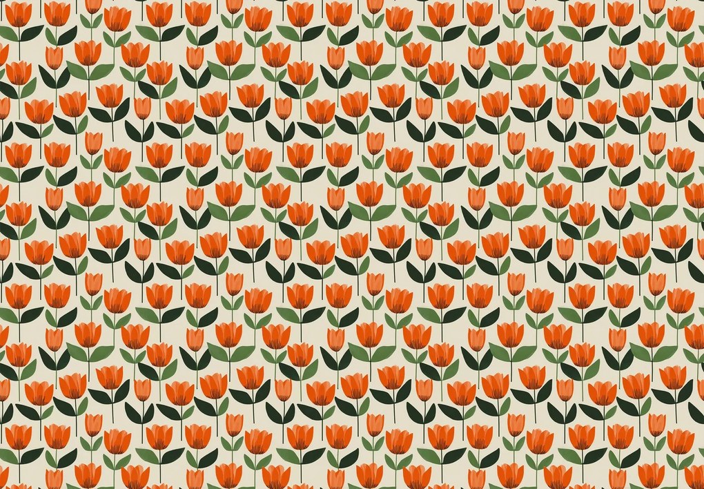 Fototapet - Model cu lalele (147x102 cm)