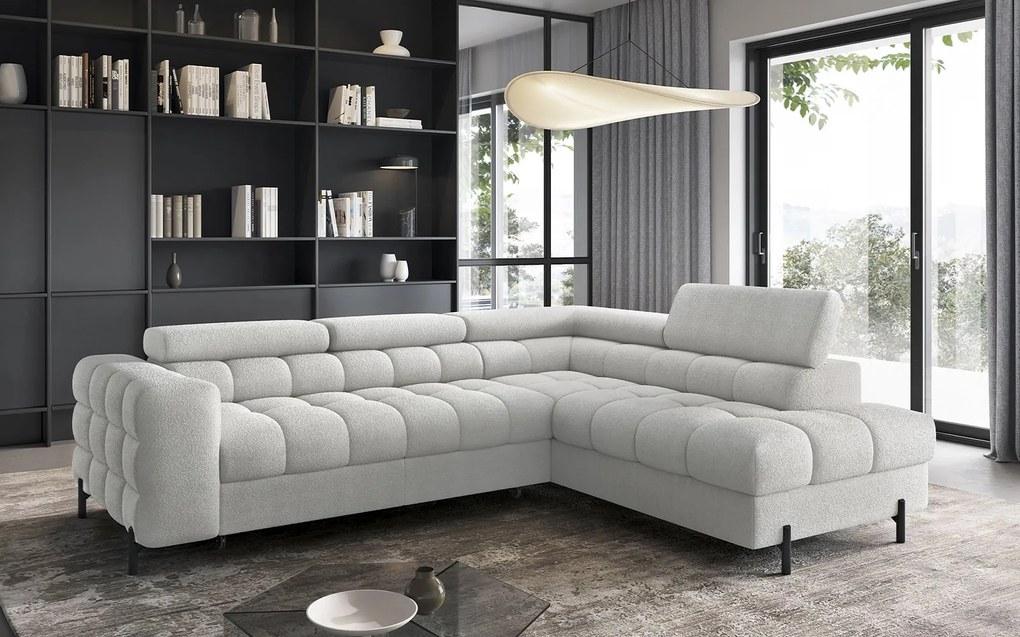 Colțar lemn masiv Ferry Extensibil Material Royal 03, 276 × 72 × 200 cm