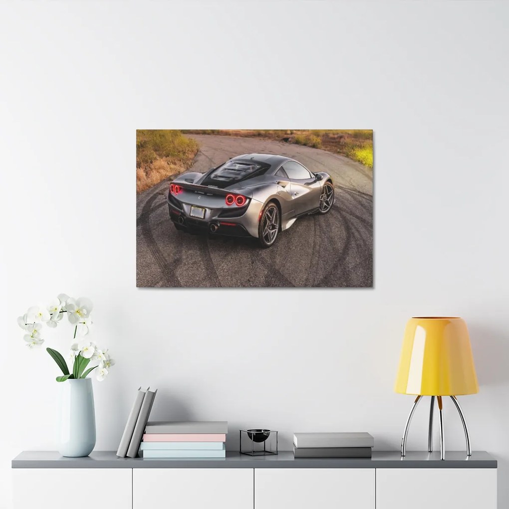 Tablou Canvas Gray Ferrari 120x80 cm
