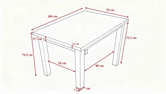 Masă de sufragerie NOAH stejar