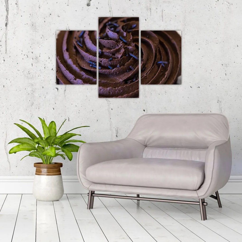 Tablou - Cupcake din ciocolată (90x60 cm)