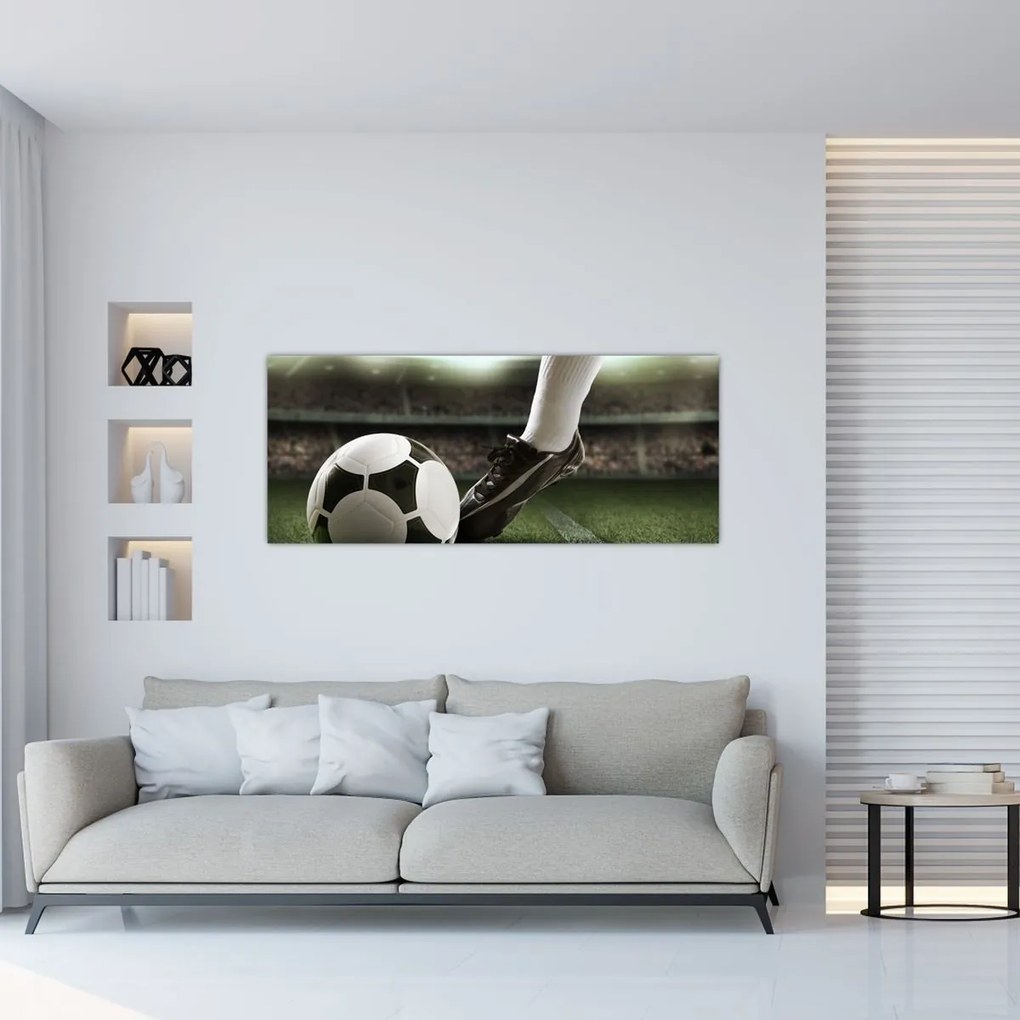 Tablou - Minge de fotbal (120x50 cm)