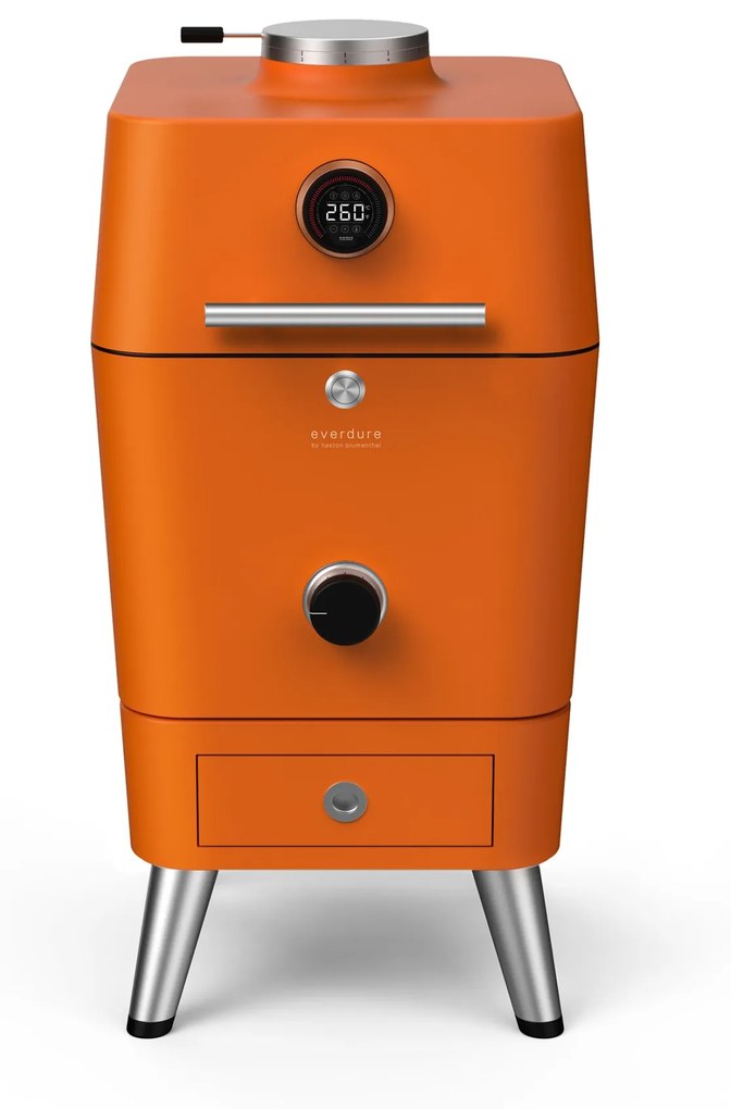 Gratar pe carbuni 4K Everdure by Heston Blumenthal, portocaliu