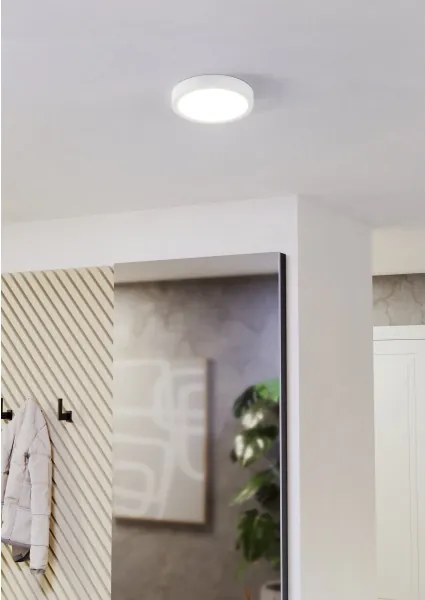 Eglo 901307-LED Plafonieră FUEVA, LED 11,5 W, 230 V, 2700/4000/6500 K, Ø21,1 cm, alb