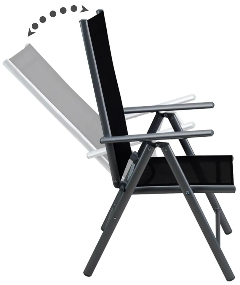 Deuba Set de grădină Bern 1+8 din aluminiu - antracit WPC