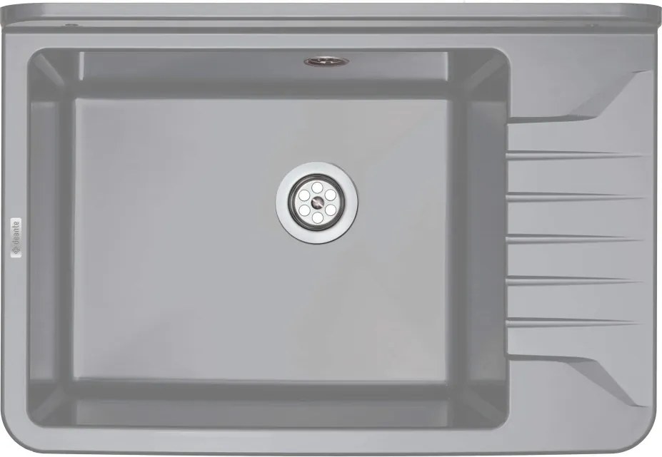 Garden Chiuvetă de serviciu, 1-cuvă - montare pe perete Finisaj: Antracit ZYT_311A