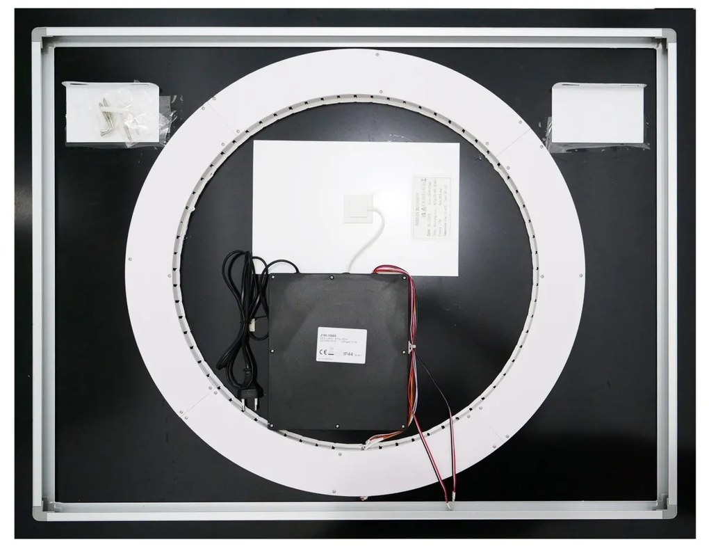 🪞 Oglindă LED cu Touch și Funcție Dezaburire, 3 Tipuri de Lumină – 100x80 cm, Model J193-10080 Smack