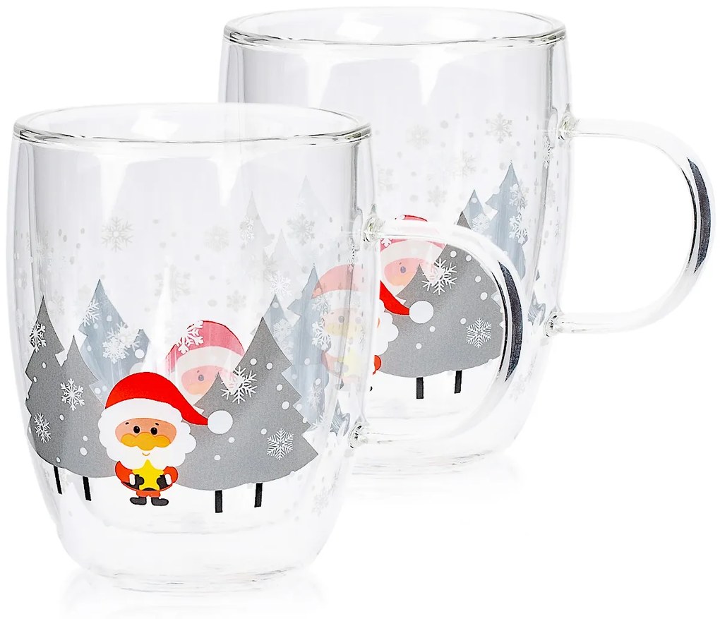 Pahare termo 4Home Mug Santa Hot&Cool 270 ml,2 buc.