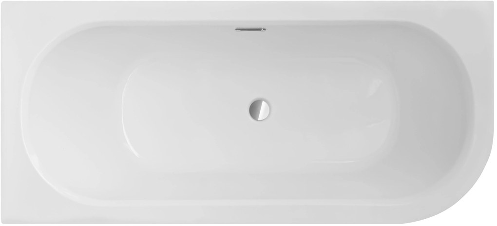 Besco Avita Slim+ cadă colțar slim 150x75 cm partea stângă alb #WAV-150-NLP