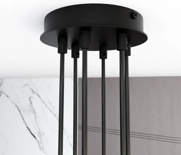 Lustră pe cablu MODUS 6xGX53/12W/230V negru