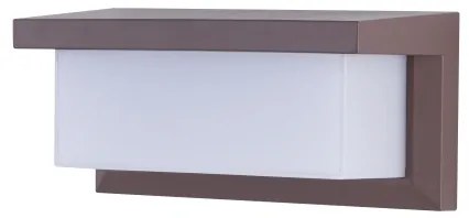 Brilagi - Aplica de exterior LED BRICKY, 12W, 230V, maro, IP54