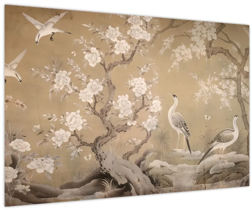 Tablou - Desen animat peisaj japonez (90x60 cm)