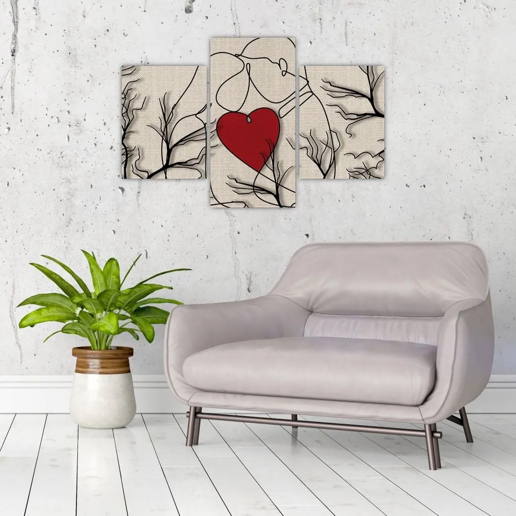 Tablou - Pereche îndrăgostită (90x60 cm)