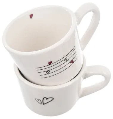 Set de 2 căni Orion Hearts,  230 ml