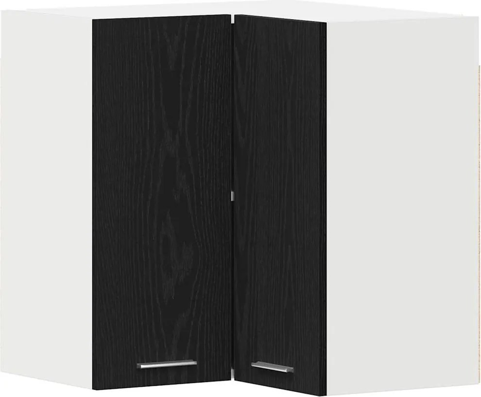 vidaXL Dulap suspendat Lyon Stejar Negru 57 x 57 x 60 cm Lemn compozit