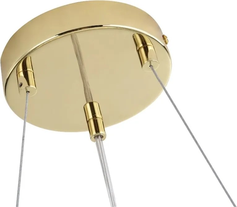 Lustra suspendata cu elemente decorative ceramice albe LEAF