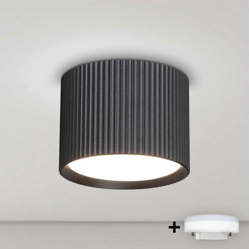 Brilagi - Spot LED RGB reglabil STRIPY 1xGX53/14W/230V Wi-Fi Tuya negru