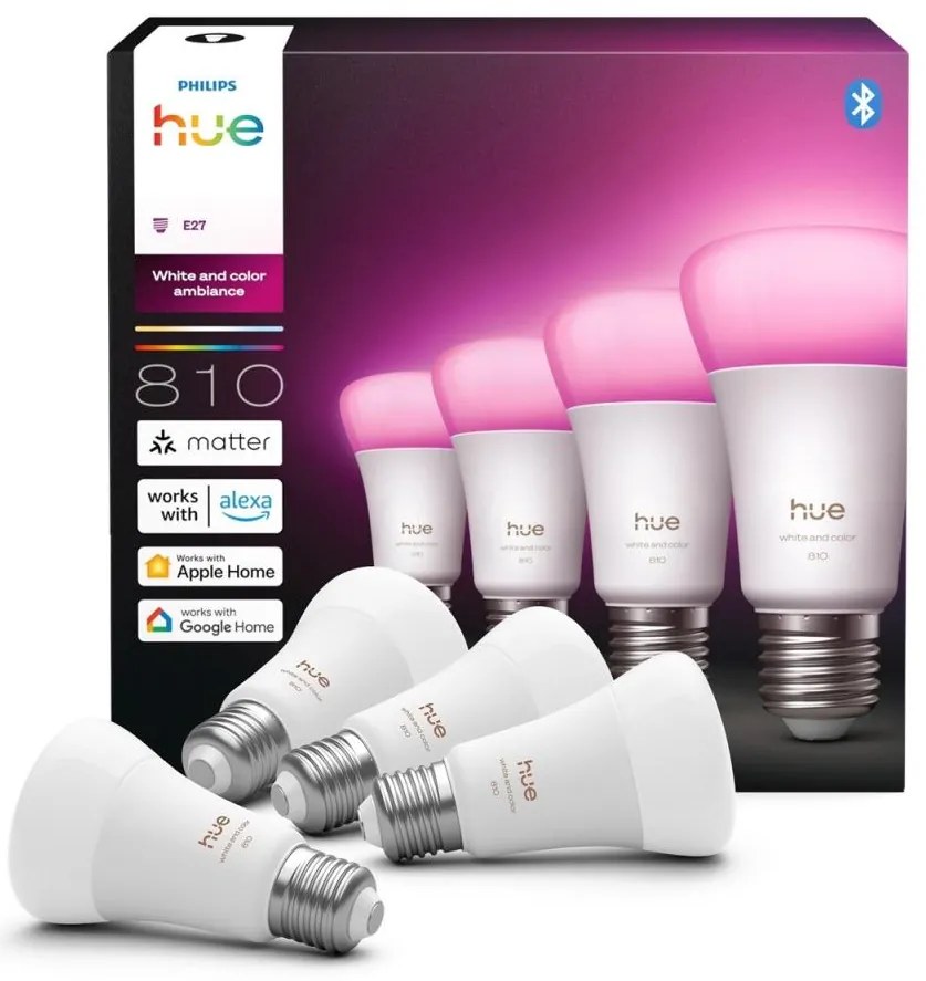 Set de 4 becuri LED reglabile Philips Hue WACA E27/6W/230V 1000-20000K