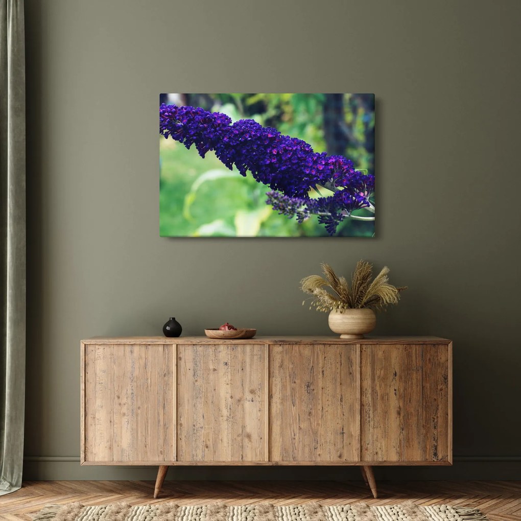 Tablou cu floare albastră (90x60 cm)