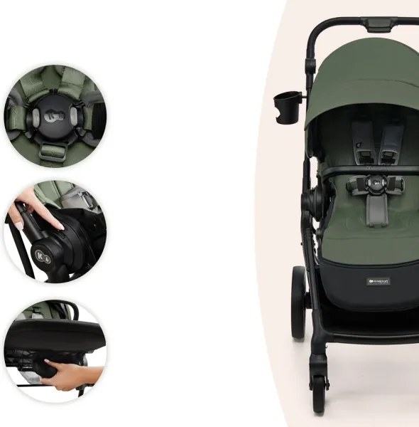 KINDERKRAFT SELECT - Cărucior sport YOXI, verde Mystic