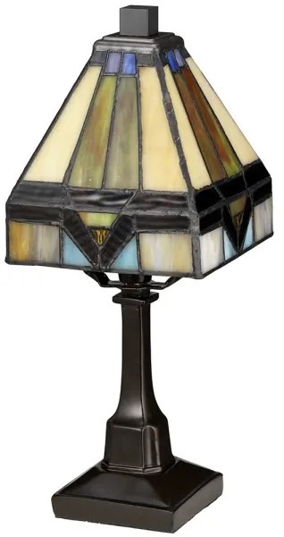 Elstead QZ-HOLMES-TL - Lampă de masă Tiffany HOLMES 1xE14/25W/230V