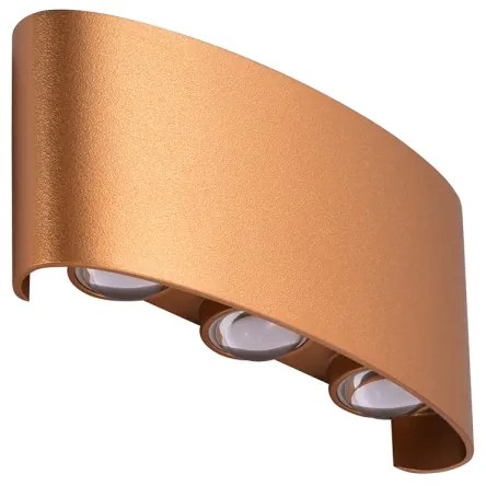 Azzardo AZ3485 - Aplică perete exterior LED GINNA LED/6W/230V IP54