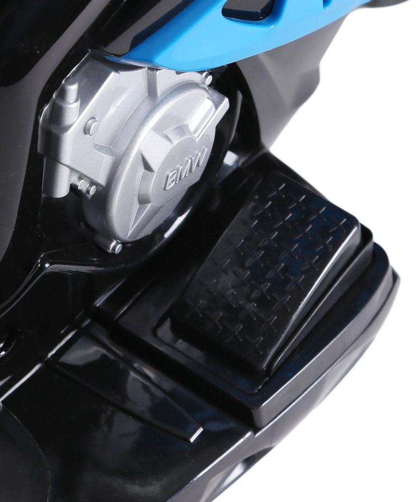 HOMCOM Moto electrică pentru copii 3 roți 6V 2,5 Km/h efecte luminoase și sonore încărcare maximă 20 kg BMW S1000 RR albastru | Aosom Romania