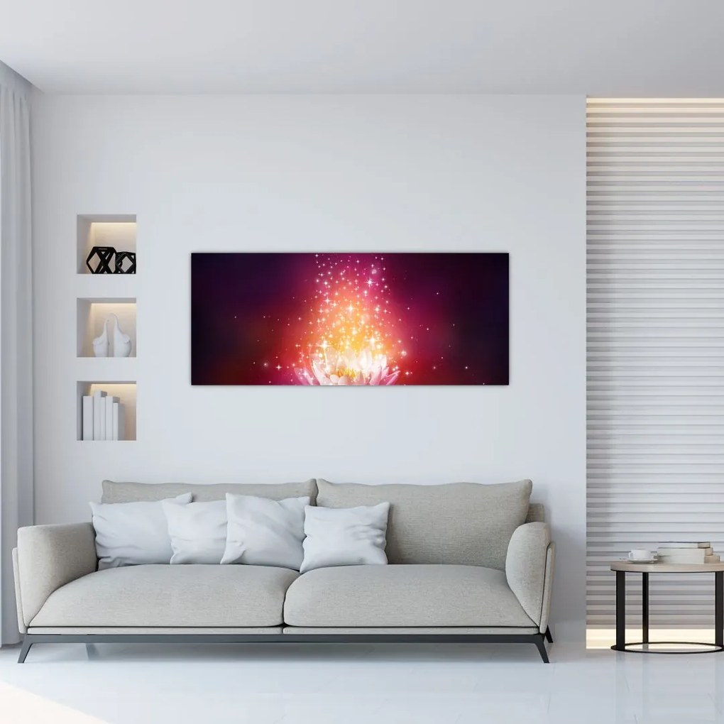 Tablou cu floare de lotus (120x50 cm)