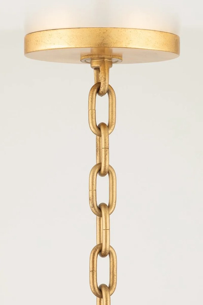 Lustra Suspendata din Franghie Lampakanai, Design Lux, auriu, Woodlawn