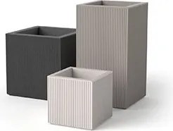 Ghiveci plante design decorativ modern exterior / interior GATSBY PRISMA 40x40x80cm
