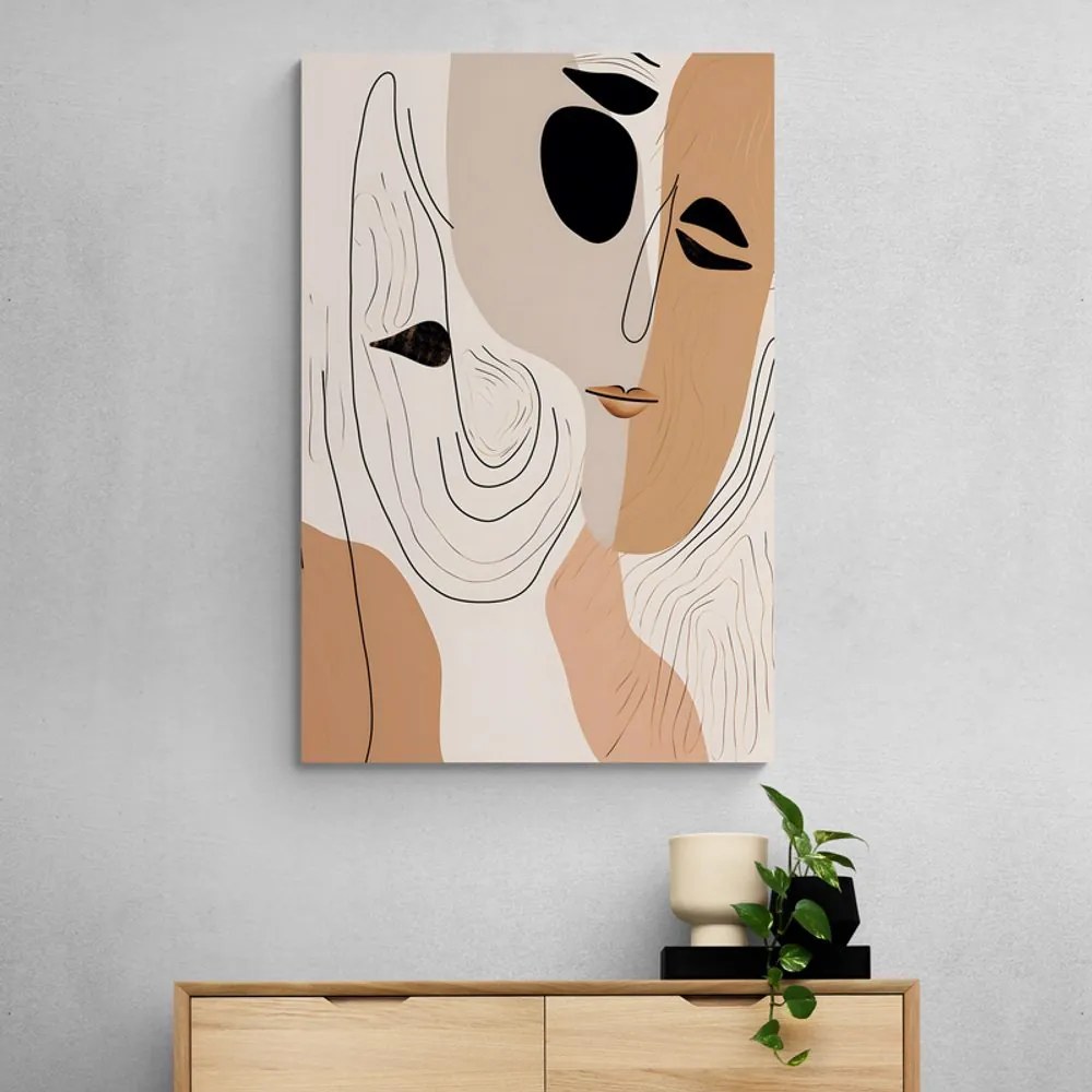 Tablou forme abstracte ale feței
