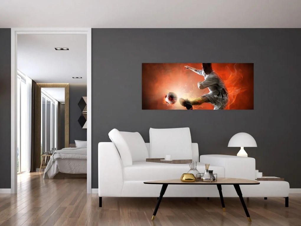 Tablou - Fotbalistul (120x50 cm)